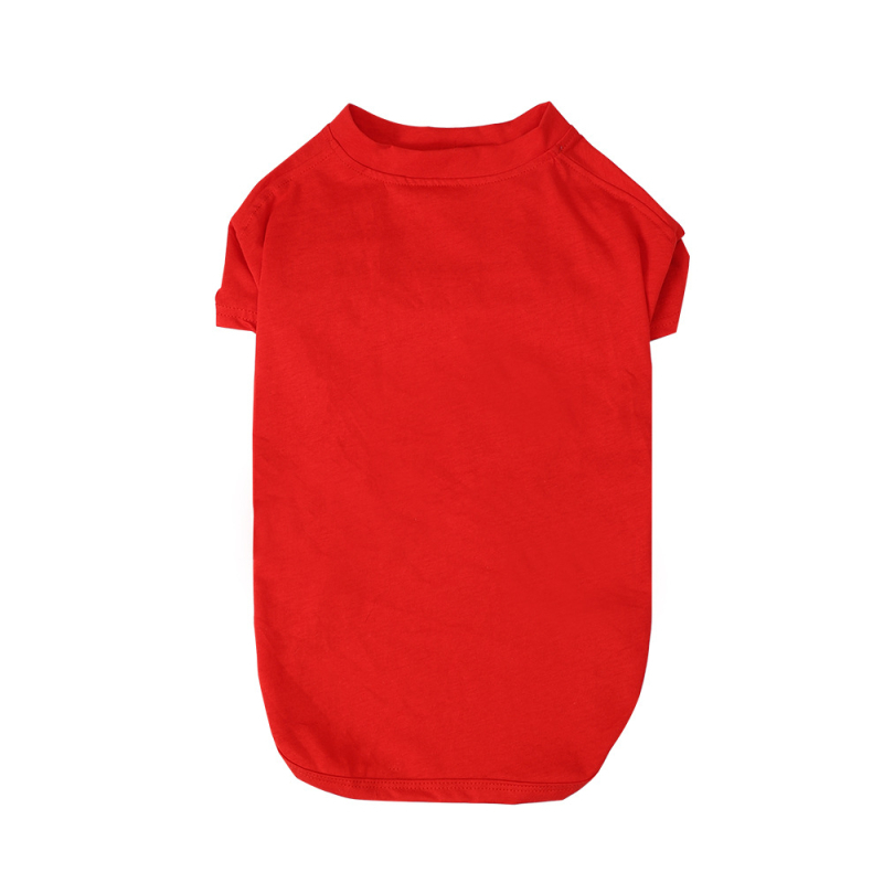 Кучешка тениска от чист памук, къс ръкав за пролет и лято
