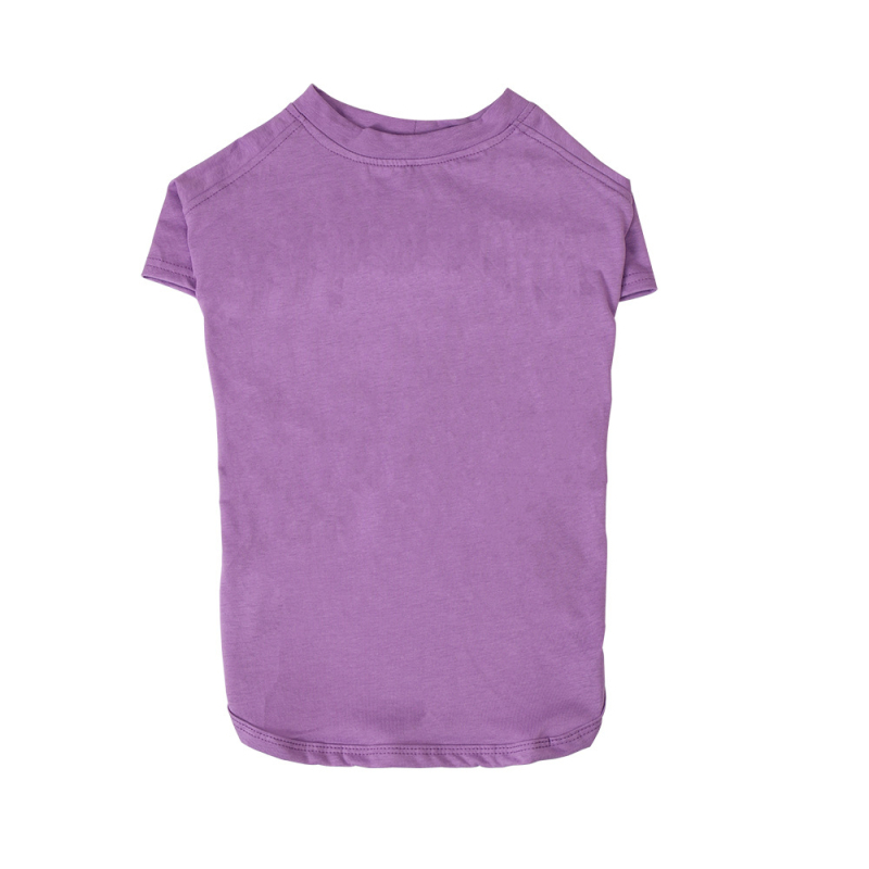 Кучешка тениска от чист памук, къс ръкав за пролет и лято