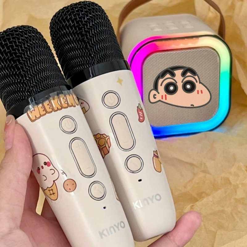 Sistem karaoke wireless cu difuzor Bluetooth și microfon – All-in-One pentru acasă; 40 Hz–20 kHz, SNR ≥100 dB, IPX4, baterie încorporată 1200–2000 mAh