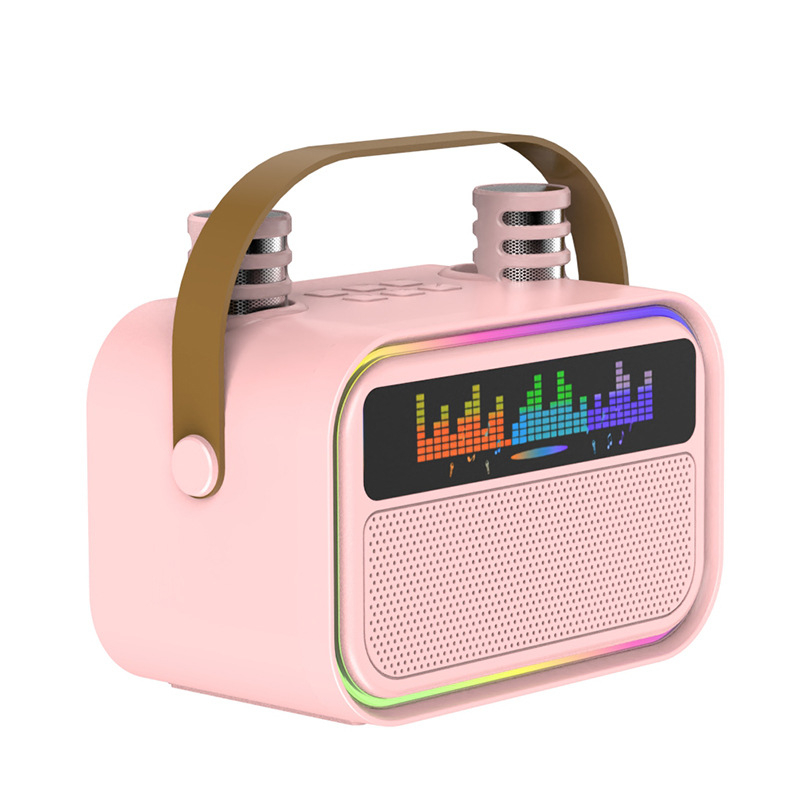 All-in-One karaoke mikrofon s tekstovima, Bluetooth, 4×5W zvučnici, ugrađena baterija 1000–1200mAh