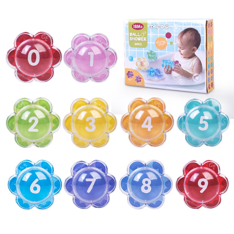 Πλωτό παιχνίδι μπάνιου για βρέφη — πρώιμη εκπαίδευση με αναγνώριση γραμμάτων και αριθμών, θεματολογία με ζώα, πλαστικό υλικό, για ηλικίες 0–3 ετών