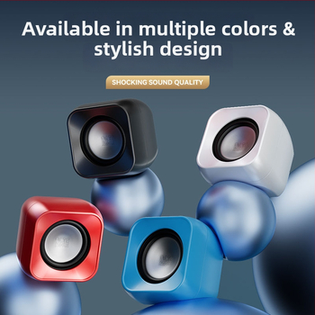 Boxe desktop pentru calculator, cu (2 canale stereo, alimentare USB, intrare 12V, putere 3W, redare MP3)