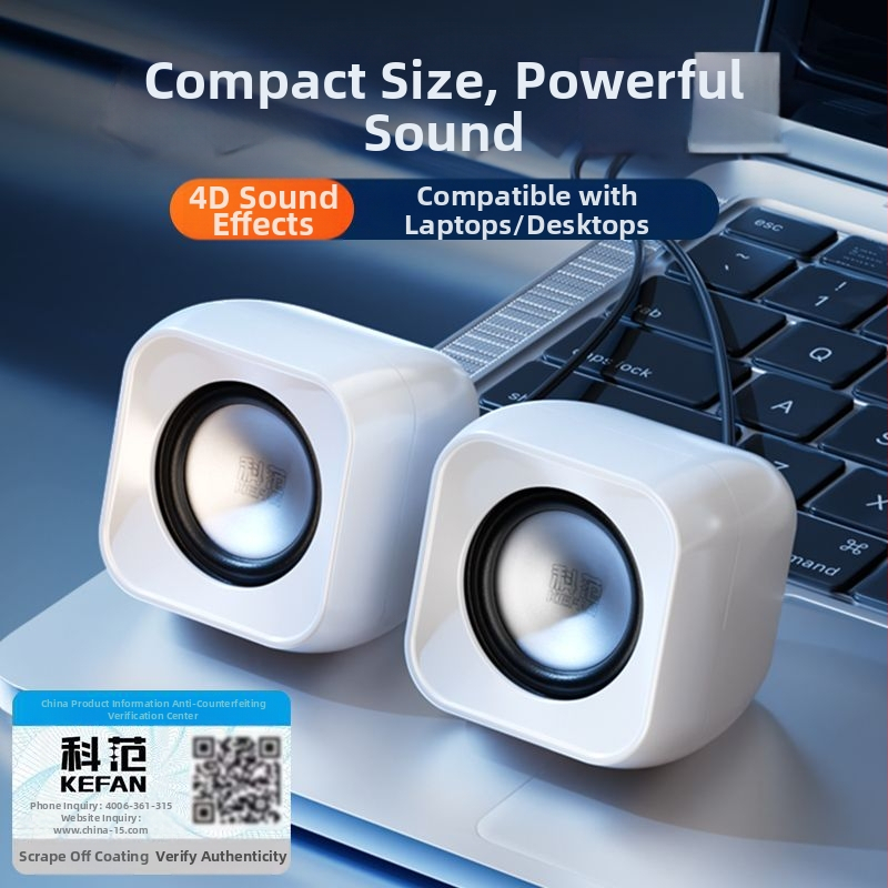 Boxe desktop pentru calculator, cu (2 canale stereo, alimentare USB, intrare 12V, putere 3W, redare MP3)