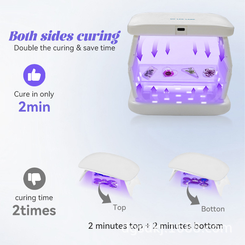 Kétoldalas UV-kötőlámpa, 38 LED-del a UV gyanta gyors megkötéséhez