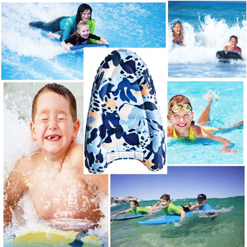 Kültéri felfújható szörfdeszka, hordozható gyermekek úszás tanuláshoz, könnyű vízisí deszka — Anyag: Oxford cloth + PVC; Márka: Huaiyu; Kategória: Egyéb
