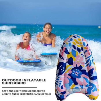 Kültéri felfújható szörfdeszka, hordozható gyermekek úszás tanuláshoz, könnyű vízisí deszka — Anyag: Oxford cloth + PVC; Márka: Huaiyu; Kategória: Egyéb