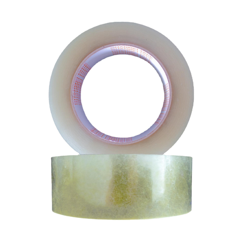 Brilliant Up hangtalan csomagoló szalag, PET-filmes hordozó, PET hátlap, vízbázisú nyomásérzékeny ragasztó, átlátszó csomagoló szalag, Silent Tape sorozat