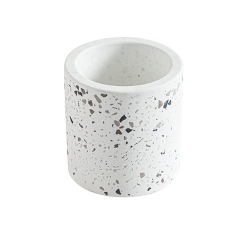 Suport pentru periuțe din diatomit și lut, stil terrazzo; montaj fără găuri; imprimare logo; personalizare disponibilă; ambalaj 60 bucți