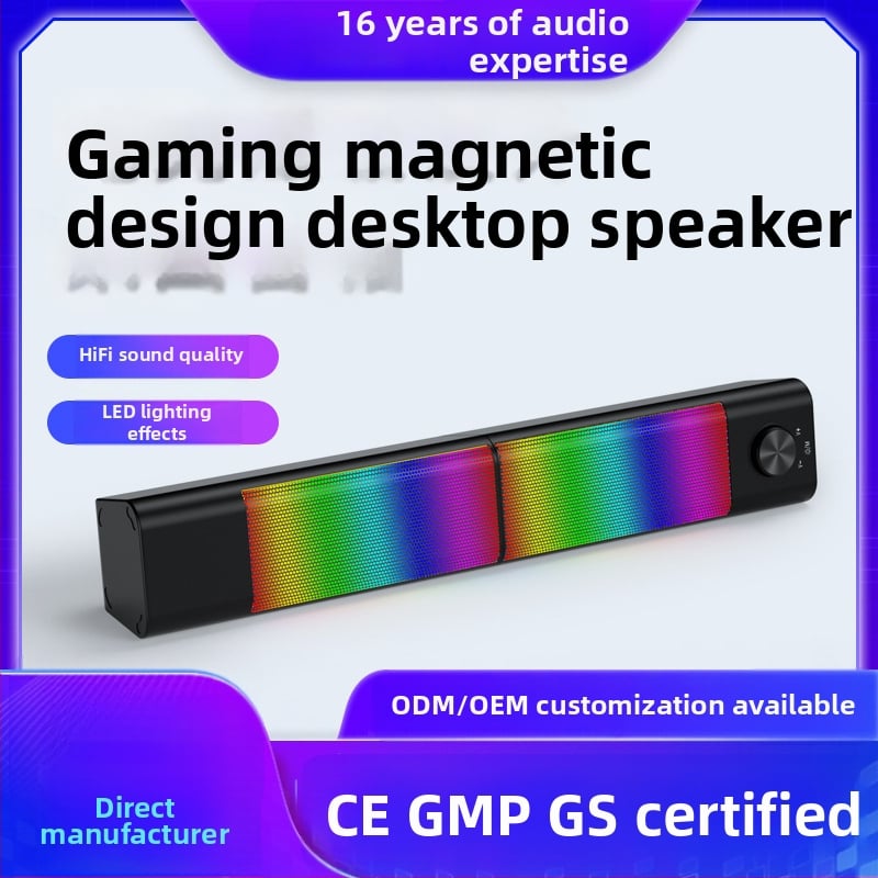 Difuzor Bluetooth pentru birou cu USB 2.0, 2 canale, 10W, sunet 3D