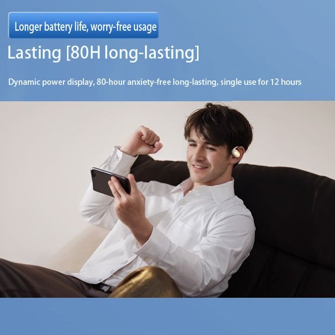 Έξυπνα ακουστικά μετάφρασης Bluetooth με 165 γλώσσες, ασύρματη μετάφραση, μείωση θορύβου, σχέδιο με γάντζο για το αυτί, Bluetooth 5.4