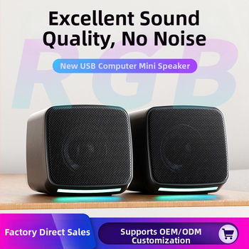 Boxe USB pentru desktop pentru calculator, stereo, două difuzoare, 5V, 6W, sunet 3D / Surround virtual, intrare 3,5 mm, redare MP3