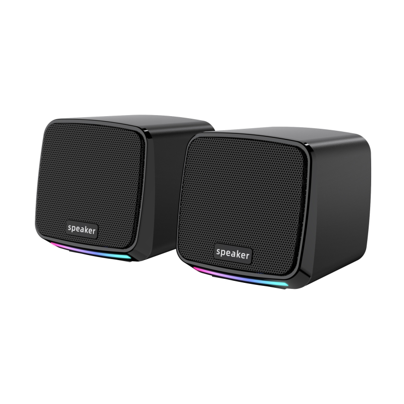 Boxe USB pentru desktop pentru calculator, stereo, două difuzoare, 5V, 6W, sunet 3D / Surround virtual, intrare 3,5 mm, redare MP3