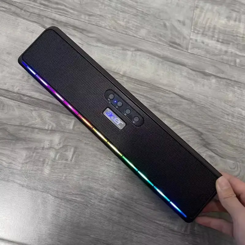 Bară de sunet RGB pentru desktop, conectivitate cablată și Bluetooth, 2.0 canale, model Acer osk120