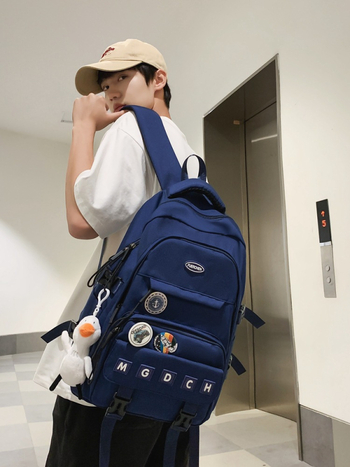 Školski ruksak s velikim kapacitetom – najlon, vodootporan, ultralagana, otporan na habanje, Modern Tide Cool stil