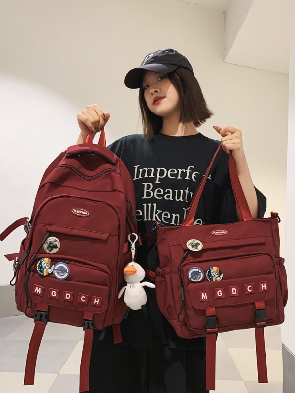 Školski ruksak s velikim kapacitetom – najlon, vodootporan, ultralagana, otporan na habanje, Modern Tide Cool stil