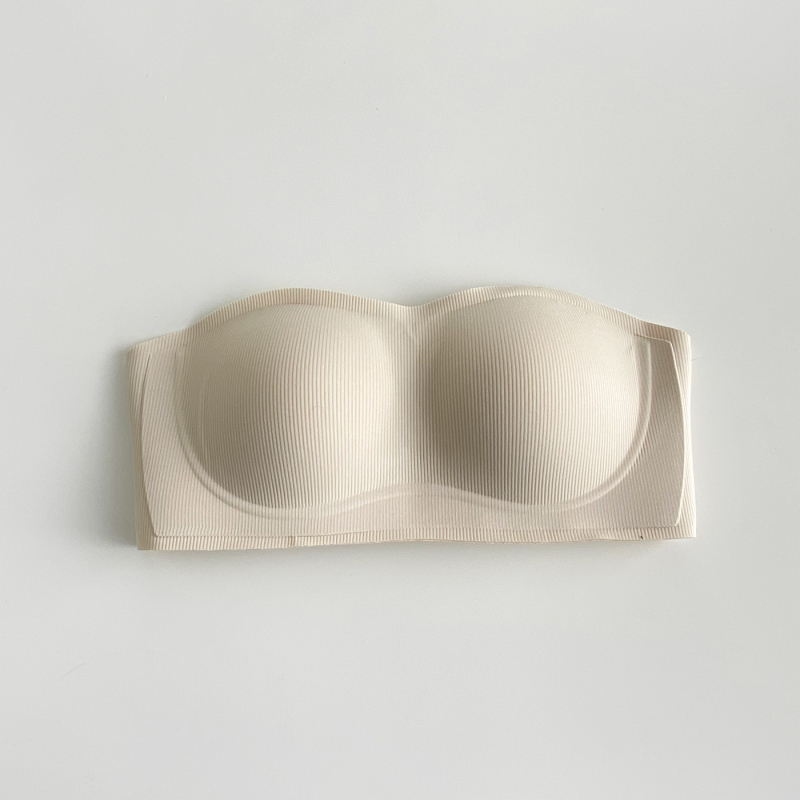 Μπούστο χωρίς τιράντες από Modal, χωρίς ραφές, με πλήρεις κύπελλα, λεπτό μορφοποιημένο σχέδιο, αποσπώμενες διπλές τιράντες, πίσω κούμπωμα με τρεις σειρές αγκιστρώσεων