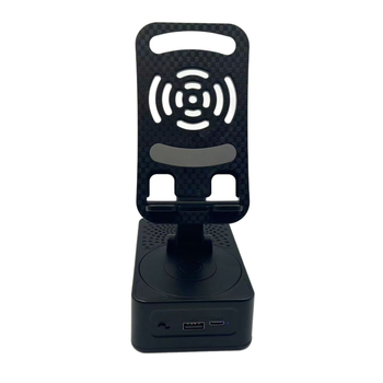3-u-1 Bluetooth mini zvučnik s 360° okretom stolnog postolja, prenosni višenamjenski zvučnik s ugrađenom baterijom, 2W, Bluetooth 5.3, 100 Hz–20 kHz