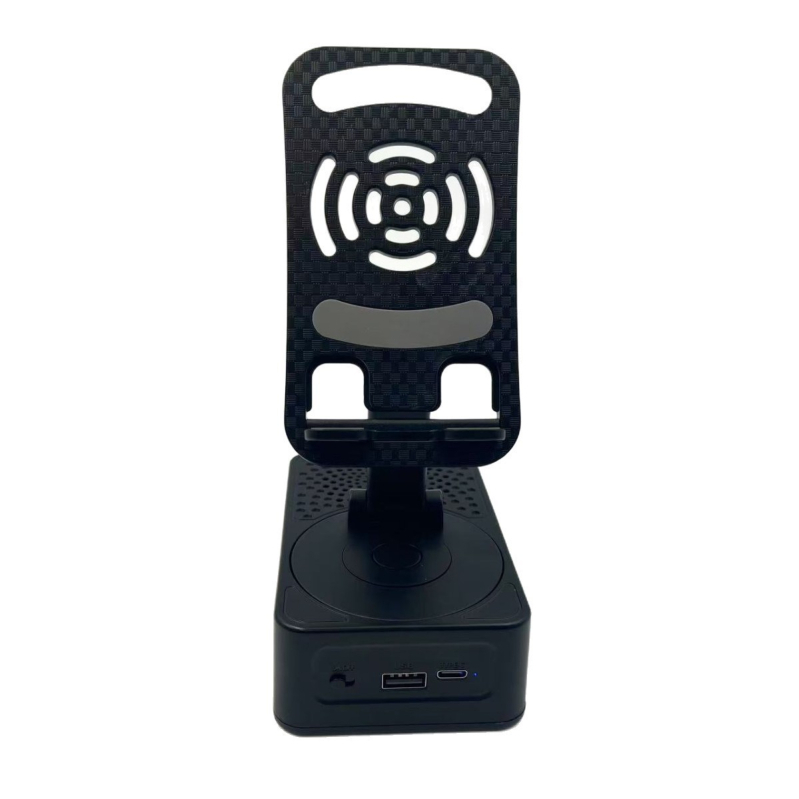 3-u-1 Bluetooth mini zvučnik s 360° okretom stolnog postolja, prenosni višenamjenski zvučnik s ugrađenom baterijom, 2W, Bluetooth 5.3, 100 Hz–20 kHz