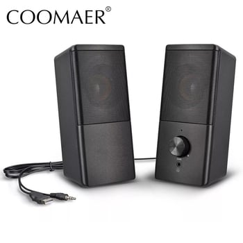 2.0 USB επιτραπέζια ηχεία με μίνι υπογούφερ, 3D surround ήχος, 10W, 4Ω, MP3 αναπαραγωγή