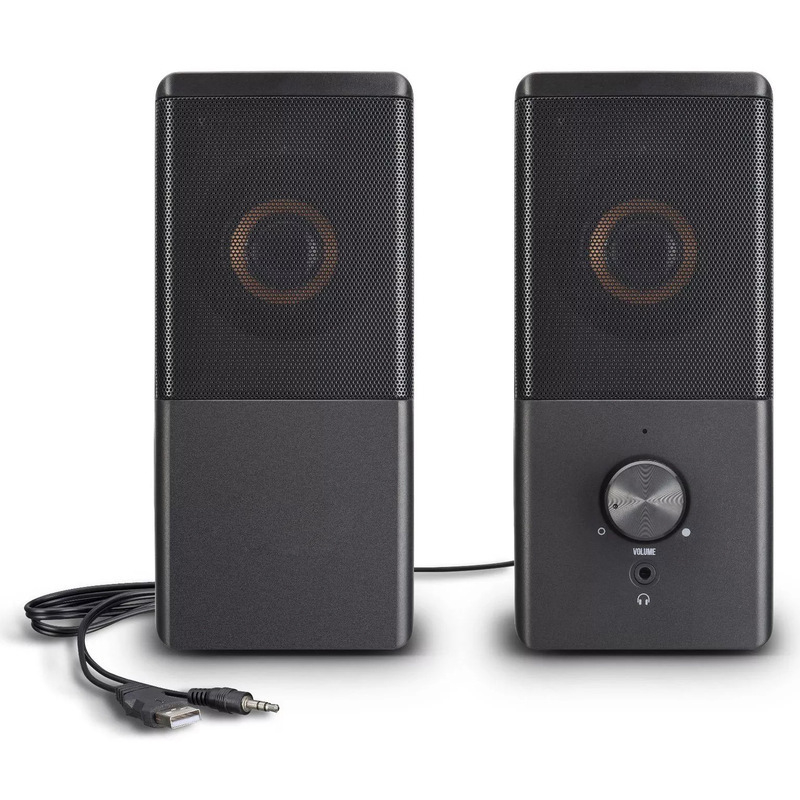 2.0 USB επιτραπέζια ηχεία με μίνι υπογούφερ, 3D surround ήχος, 10W, 4Ω, MP3 αναπαραγωγή