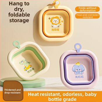 Lighean pliabil pentru copii – bazin din plastic gros, portabil, 180–200 g, lansare primăvară 2025