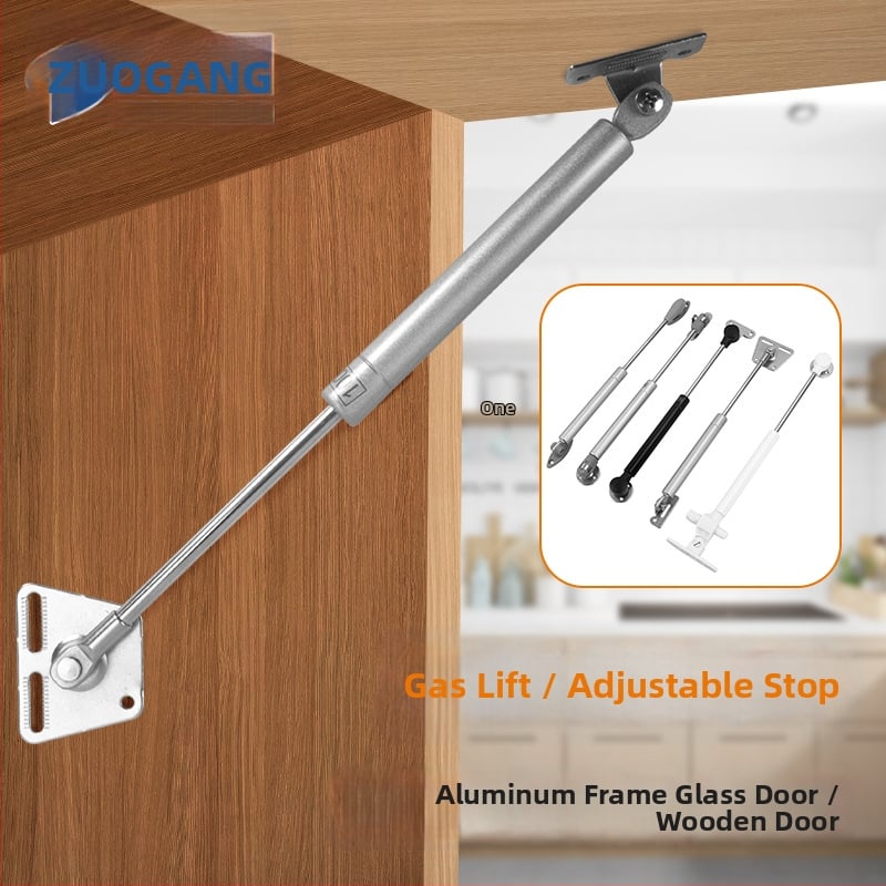 Gasna opruga za vrata ormara, Left Steel E-04, hladno valjani čelik, moderni minimalistički stil