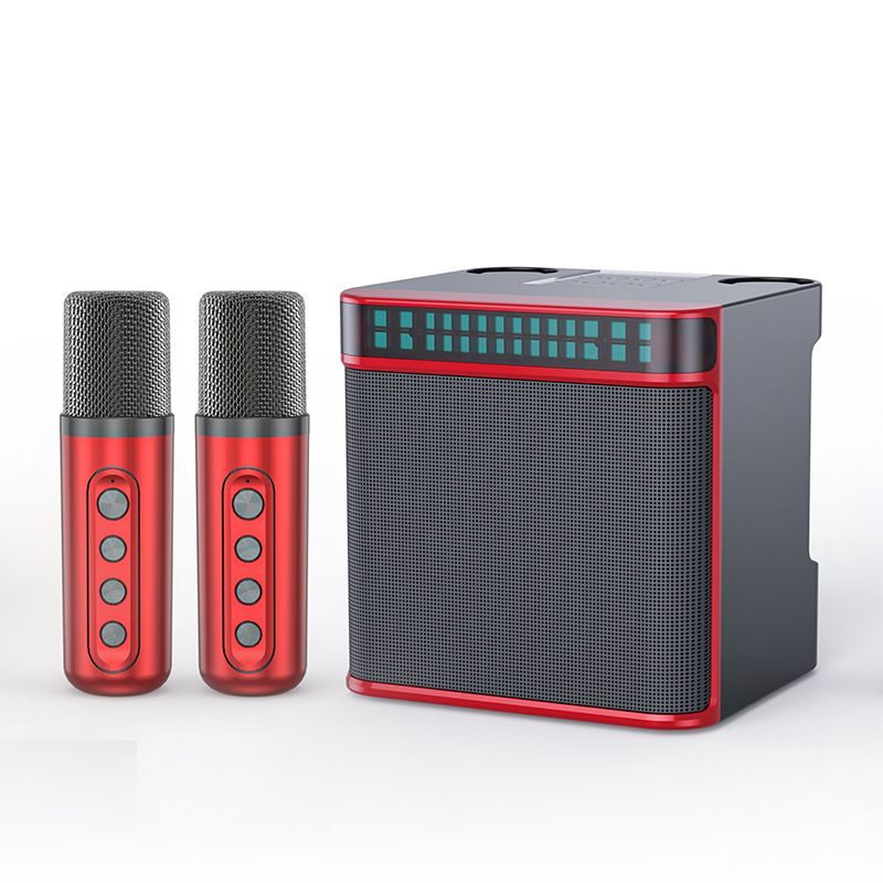 Karaoke zvučni set sa treperavim svjetlima, zaslonom, promjenom glasa, dvostrukom USB podrškom, Bluetooth 5.3 (Bluetooth 5.3; 10W; 20Hz-20kHz; SNR ≥100 dB; Ugrađena baterija 2000–4000 mAh)