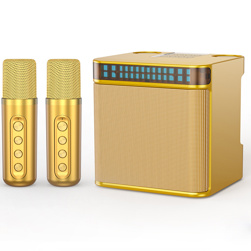 Karaoke zvučni set sa treperavim svjetlima, zaslonom, promjenom glasa, dvostrukom USB podrškom, Bluetooth 5.3 (Bluetooth 5.3; 10W; 20Hz-20kHz; SNR ≥100 dB; Ugrađena baterija 2000–4000 mAh)