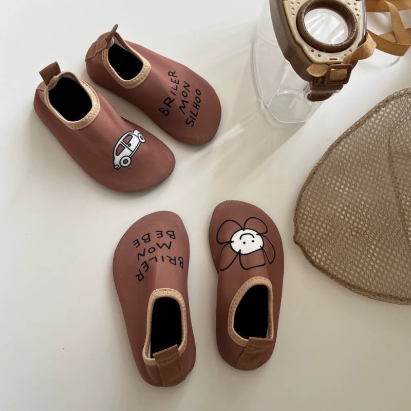 Παιδικά Παπούτσια Παραλίας και Κάλτσες, Αντιολισθητικά, Γρήγορο Στέγνωμα, Άνω Μέρος από Ύφασμα, Σόλα TPR