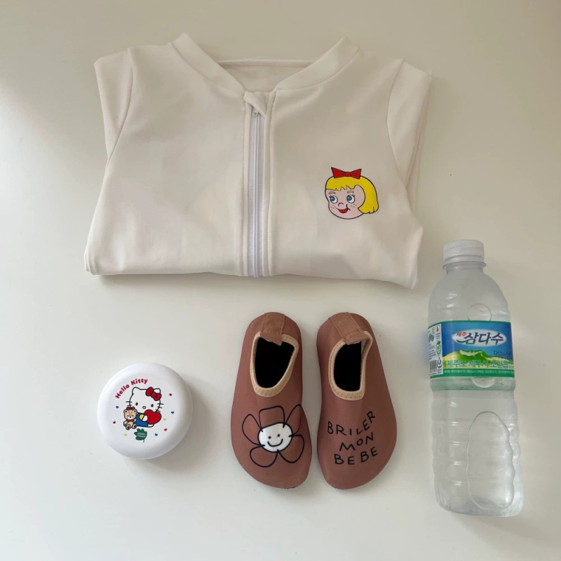 Παιδικά Παπούτσια Παραλίας και Κάλτσες, Αντιολισθητικά, Γρήγορο Στέγνωμα, Άνω Μέρος από Ύφασμα, Σόλα TPR