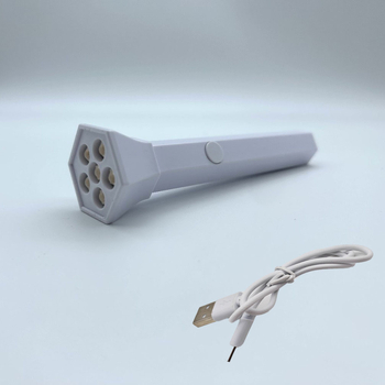 Manikűr lámpa hexagonális formával, USB tápegység, UV fototerápia, modell One Word Light