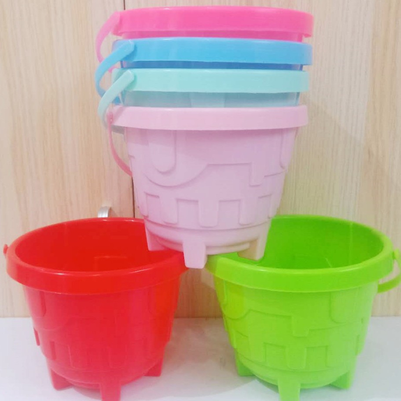 Kastély homok- és vízijáték gyerekeknek – PP anyag, strandjáték, homokozó eszköz, 4–6 éveseknek