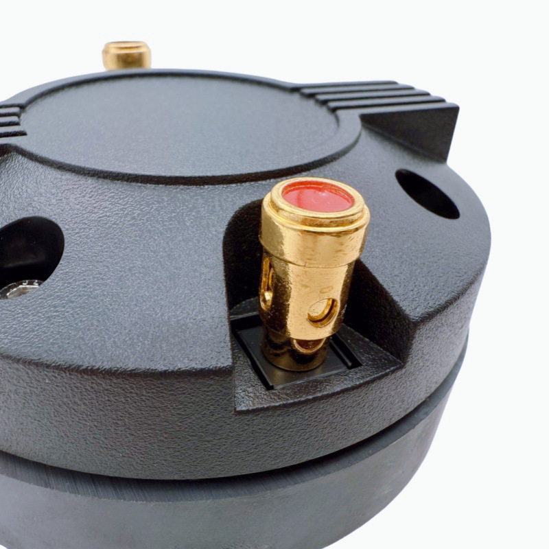 Driver de tweeter cu diafragmă din titan, circuit magnetic extern și încărcare horn