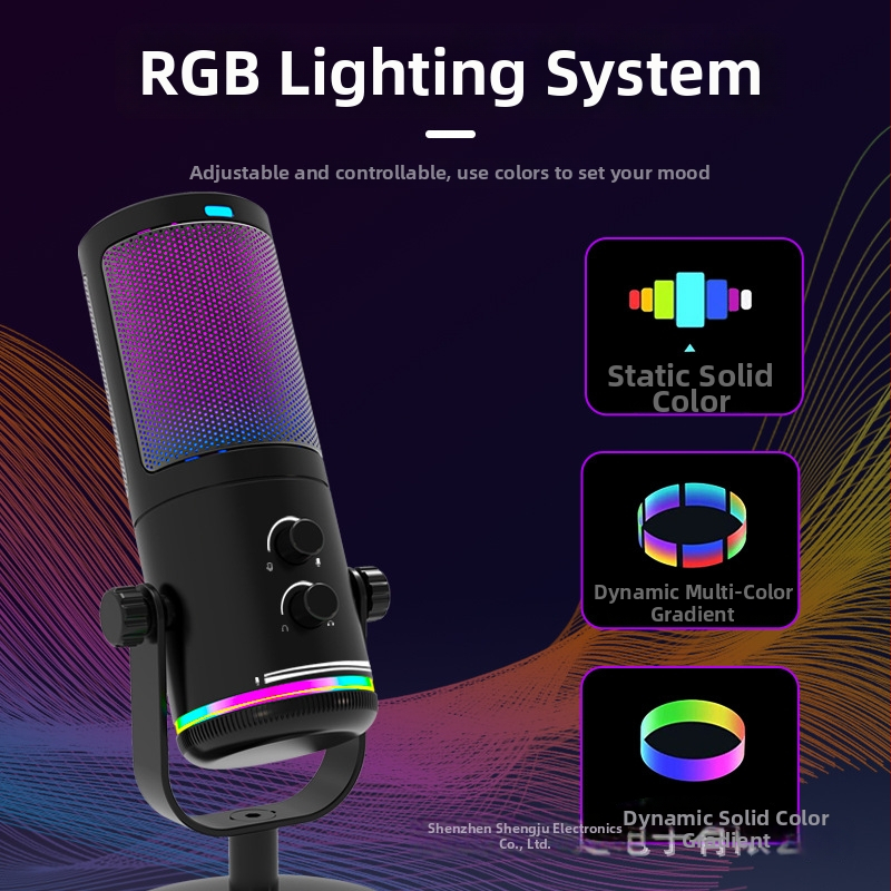 Profesionálny kondenzátorový mikrofón pre živé streamovanie hier (Značka: AUDIMATRIX; Napájanie: 5V; Batéria: Žiadna batéria; Rozsah frekvencie: 100Hz-20kHz)