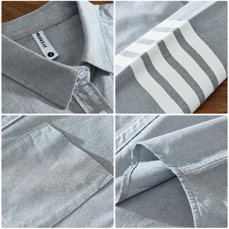 Muška košulja s kardiganom, dugi rukav, jednobojni uzorak, 96% pamuk