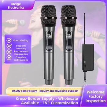 Mega maiker vezeték nélküli mikrofonrendszer kerekekkel hordozható hangszóróval, 1–2, kültéri énekléshez