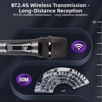 Mega maiker vezeték nélküli mikrofonrendszer kerekekkel hordozható hangszóróval, 1–2, kültéri énekléshez