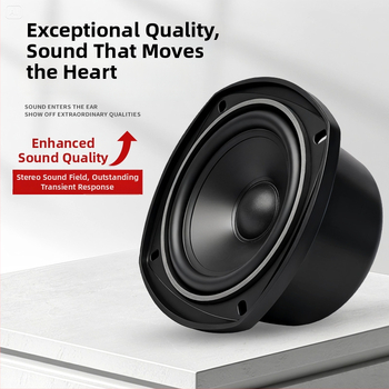 Reproduktor s plným rozsahom pre stredný bas s externým magnetickým dizajnom, konus z kombinovaného papiera, diafragma z nekartónového materiálu, 50 Hz–25 kHz (ERQU)