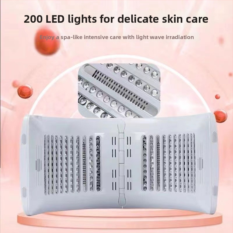 LED összecsukható spektrométer kozmetikai készülék arcbőr fotómegújításához, masszázs és fényterápiával - hordozható, 36V-ig