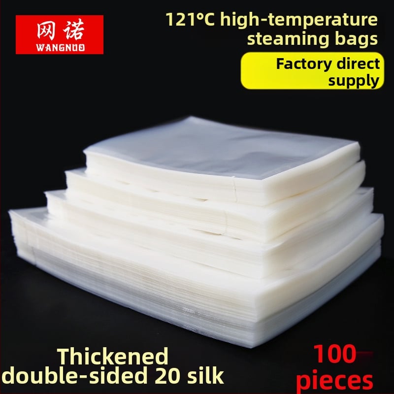 Σακούλα κενού για συσκευασία τροφίμων, ανθεκτική σε υψηλές θερμοκρασίες, διαφανής, με εκτύπωση λογοτύπου, προσαρμόσιμη συσκευασία για σνακ