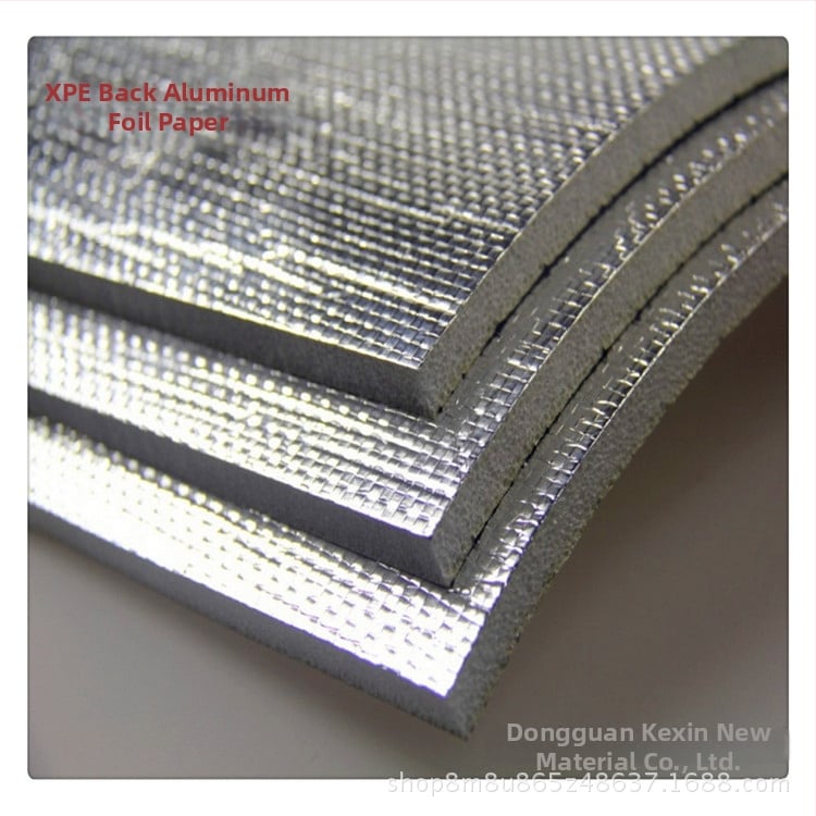 IXPE пяна за изолация, навиван материал с композитен алуминиев филм, B1 огнеупорен, топло и шумоизолация, PE полиетиленов материал