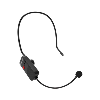 Bežični headset s lavalier mikrofonom i pojačivačem, ugrađena baterija 6000 mAh, raspon frekvencija 100 Hz–20 kHz, SNR ≥70 dB, trajanje rada 3–6 sati