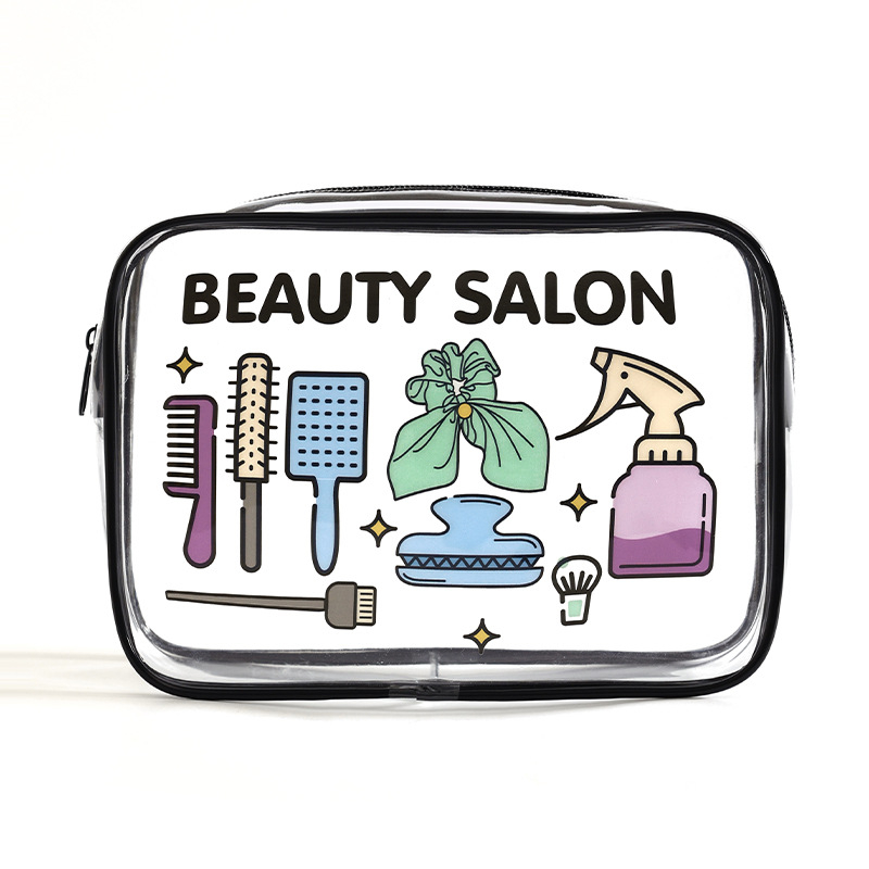 Beilian prozirna kozmetička torbica za putovanje – kubičnog oblika, materijal 600d Oxford, model Also Prepare, za šminkanje