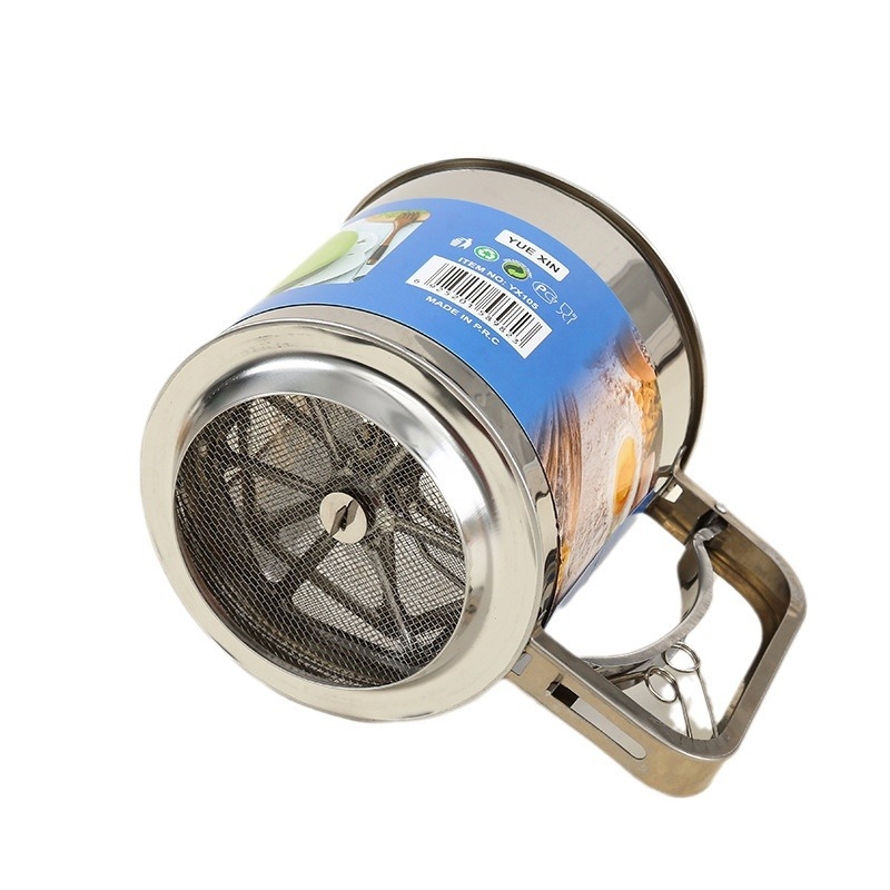 Sito za brašno od nehrđajućeg čelika za kućnu kuhinju, alat za pečenje, moderan minimalistički dizajn, više varijanti