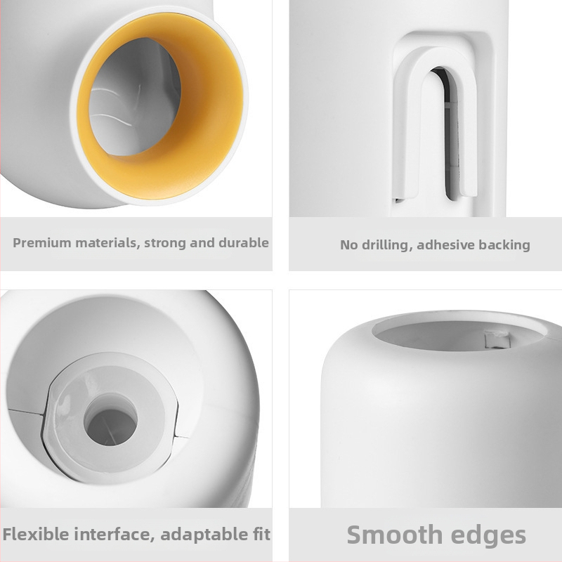 Stoarcător automat de pastă de dinți, montaj pe perete, fără găuri, suport pentru periuțe