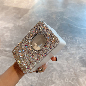 Presă pentru pastă de dinți cu incrustații de diamant — montaj fără găuri, dozator automat pentru baie