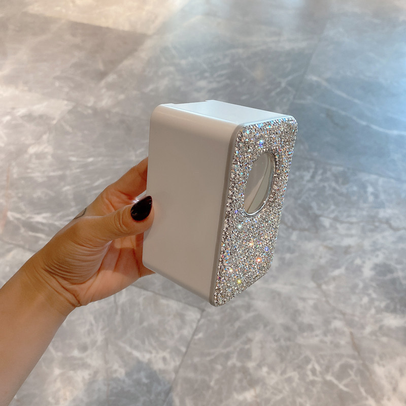 Presă pentru pastă de dinți cu incrustații de diamant — montaj fără găuri, dozator automat pentru baie