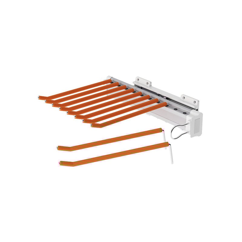 Oldalsó nadrágtartó polc a gardróbban, modell JH-128; anyagok: műanyag, alumínium ötvözet, szénacél; elektroplattázás; stílus: modern minimalistista; márka: Lucky