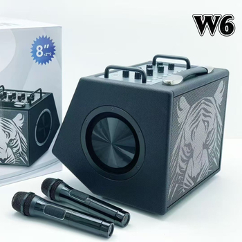 Microfon wireless pentru karaoke cu difuzor încorporat – Putere 100W, Bluetooth 5.3, Baterie 6000mAh, Gama de frecvențe 100 Hz–20 kHz