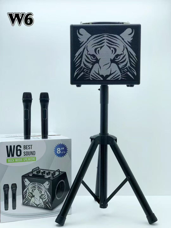 Microfon wireless pentru karaoke cu difuzor încorporat – Putere 100W, Bluetooth 5.3, Baterie 6000mAh, Gama de frecvențe 100 Hz–20 kHz